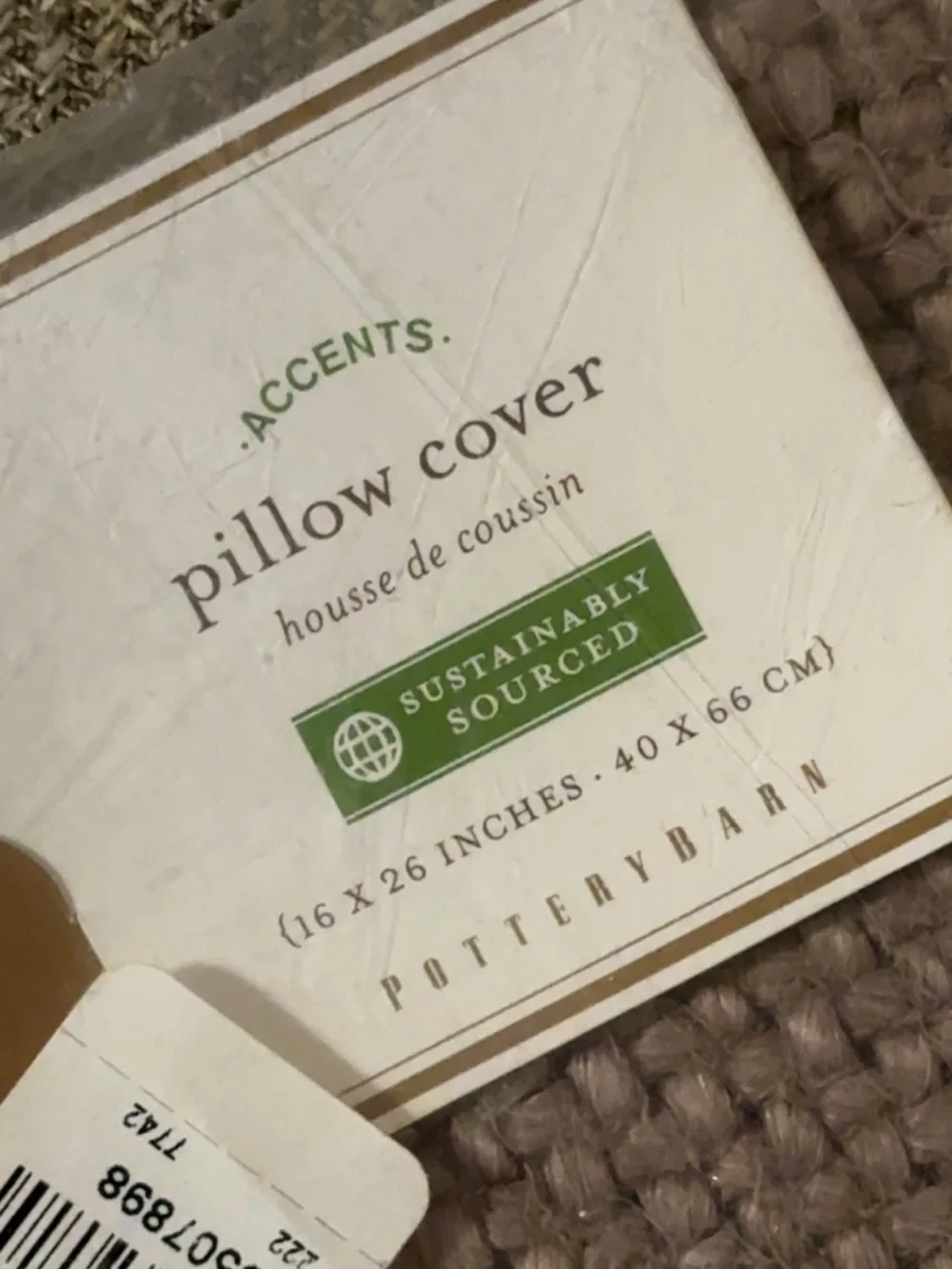 NWT (1) Pottery Barn Faye Textured Linen 16